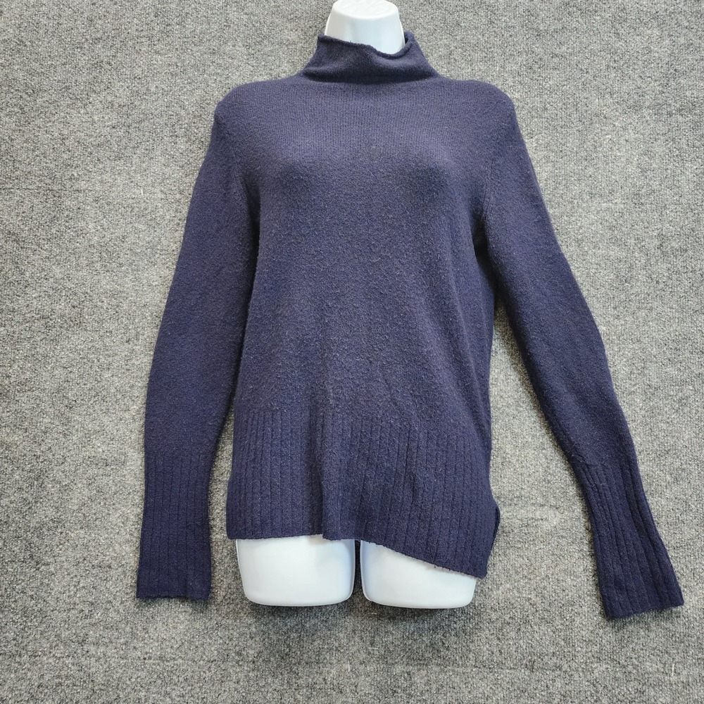 Madewell Women's Merino Alpaca Wool Blend Mock Neck Sweater Preppy Academia XS